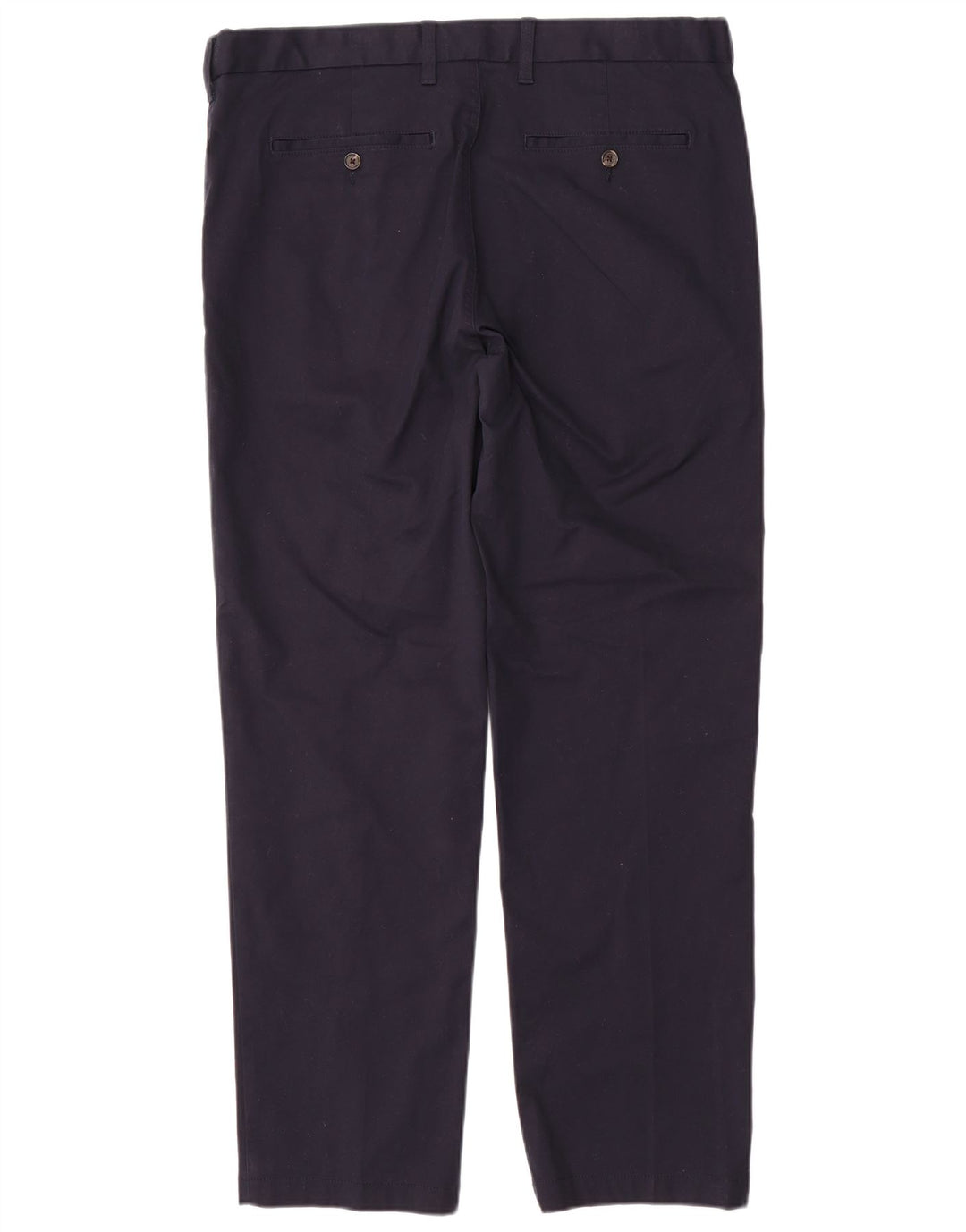 MARKS & SPENCER Herren-Chinohose mit normaler Passform, W38 L31, marineblaue Baumwolle