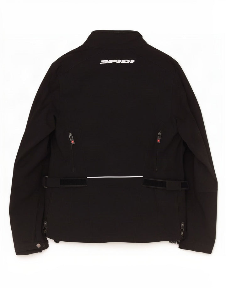 Spidi Damen-Motorrad-Grafik-Racer-Jacke, UK 14, mittelschwarzes Polyamid