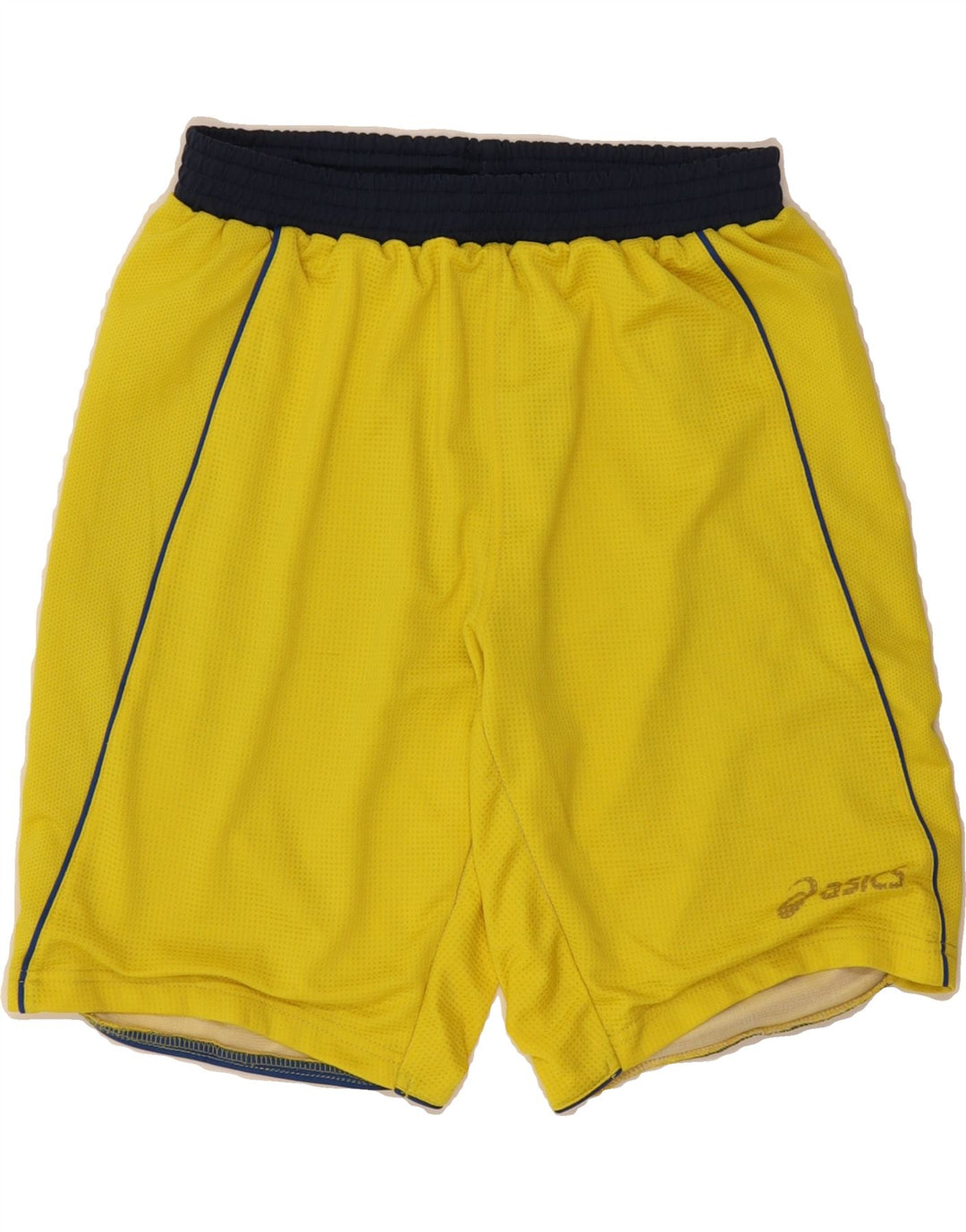 ASICS Boys Sport Shorts 13-14 Years Yellow Vintage Asics and Second-Hand Asics from Messina Hembry 