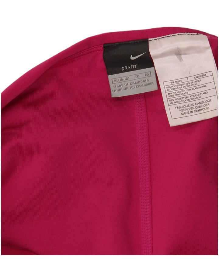 NIKE Damen Dri Fit Skort US 16/18 XL Rosa Polyester