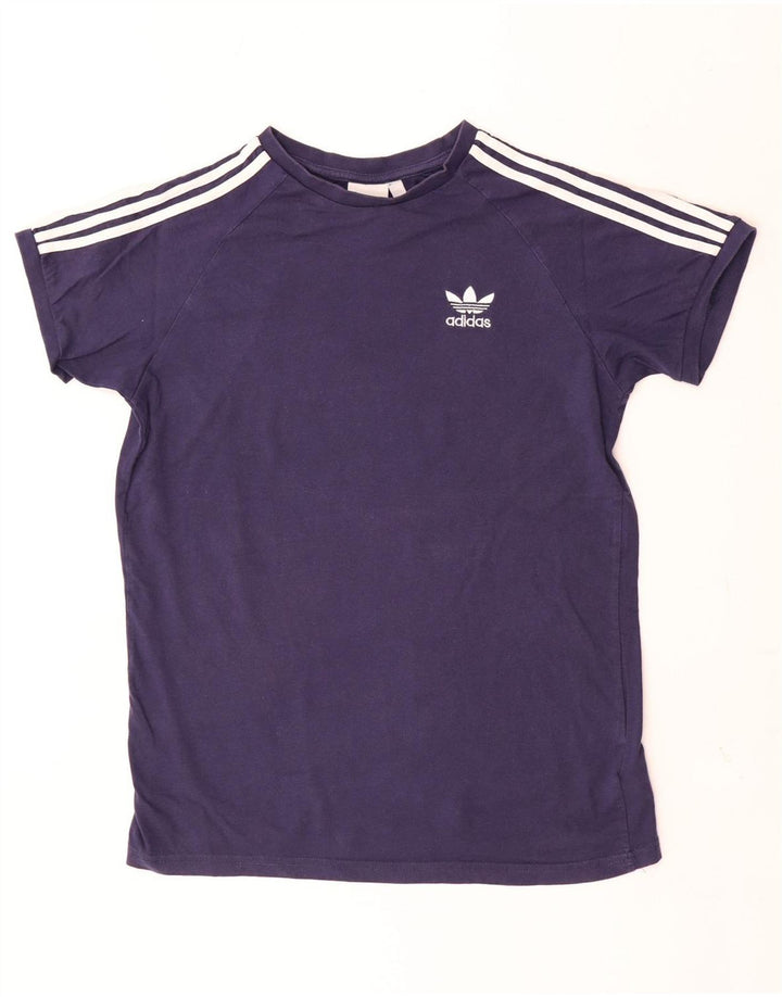 Adidas Herren T-Shirt Top Large Marineblau Baumwolle
