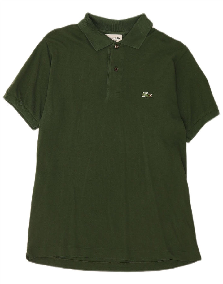 Lacoste Herren-Poloshirt mit klassischer Passform, Größe 4, mittelgrüne Baumwolle