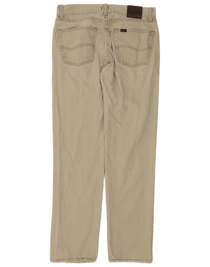 Lee Herren-Freizeithose mit normaler Passform, W32, L34, beige Baumwolle