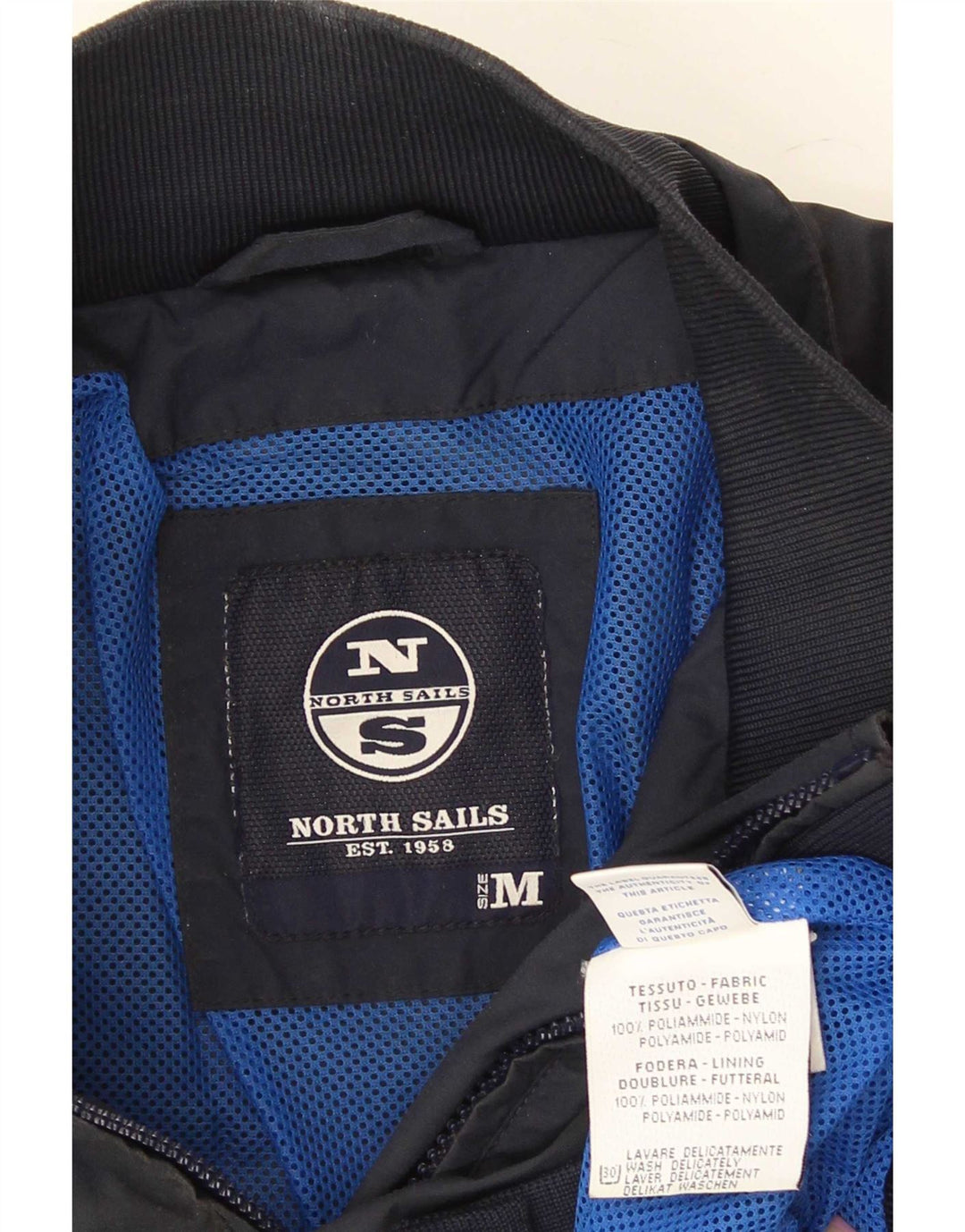 North Sails Herren Bomberjacke UK 38 Medium Navy Blue Polyamid