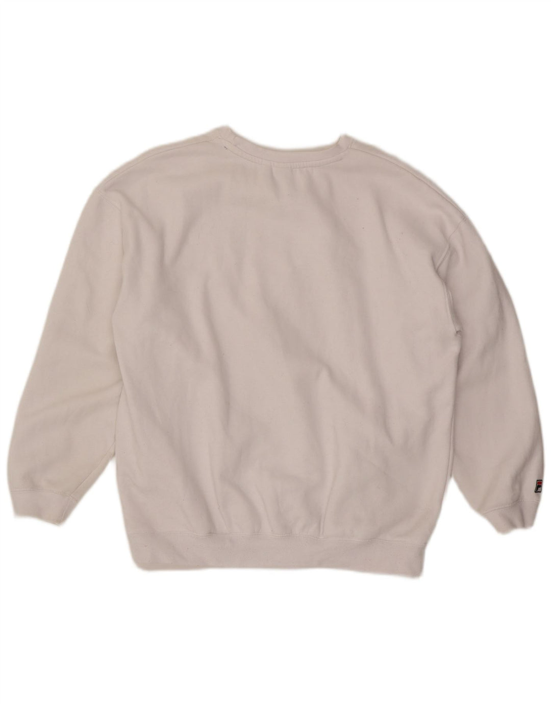 Fila Herren-Sweatshirt mit Grafik, groß, aus weißer Baumwolle