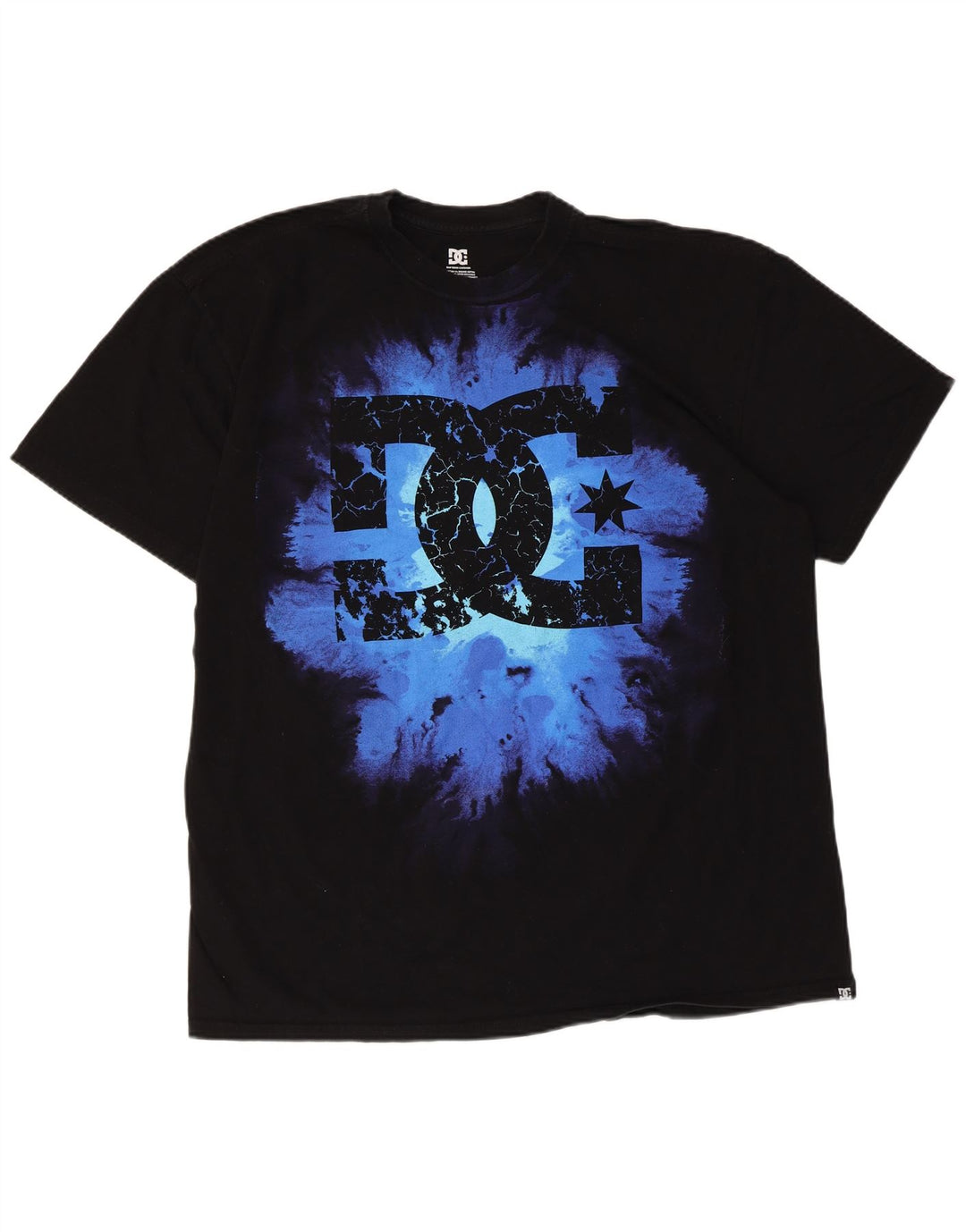 DC Herren Grafik-T-Shirt-Oberteil XL aus schwarzer Baumwolle