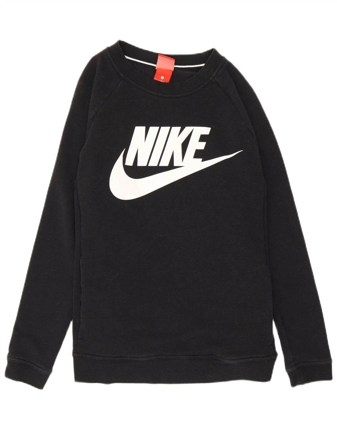Nike Damen-Sweatshirt mit grafischem Print, Gr. 10, Größe S, Schwarz, Baumwolle
