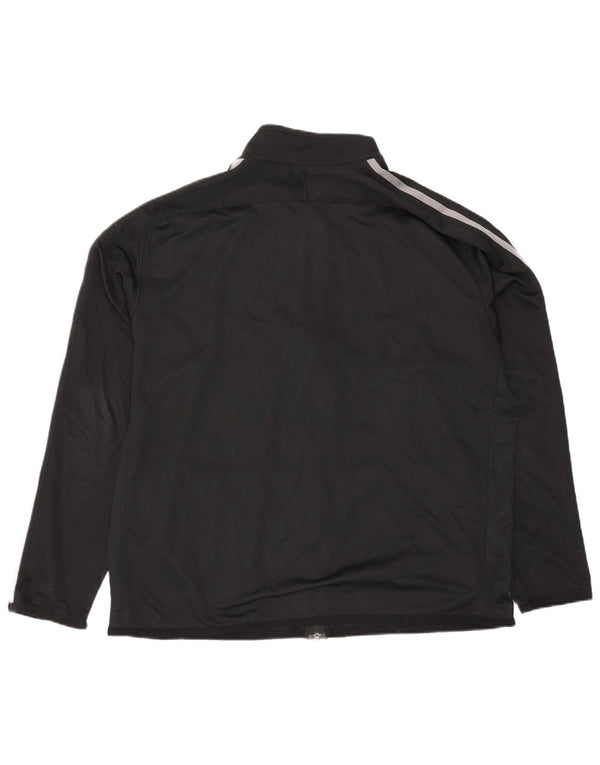 Nike Herren-Trainingsanzugoberteil, 2XL, schwarzes Polyester