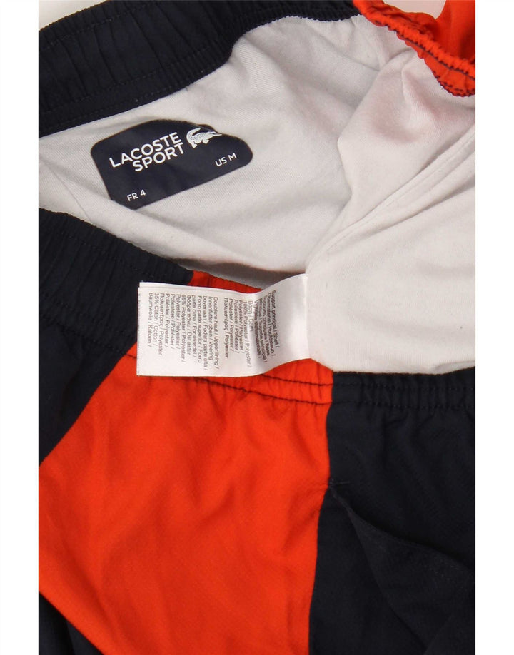 Lacoste Herren-Trainingshose, Jogginghose, Größe 4, Mittel, Marineblau, Farbblock