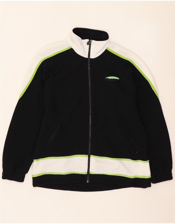 Übergroße Trainingsjacke für Damen von Lotto, Gr. 10, Größe S, Schwarz, Farbblock