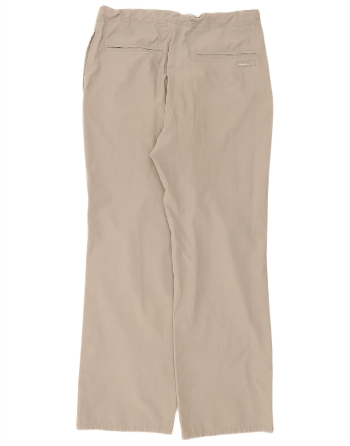 Kangol Gerade Herren-Cargohose, Größe L, W34, L30, Grau, Polyamid