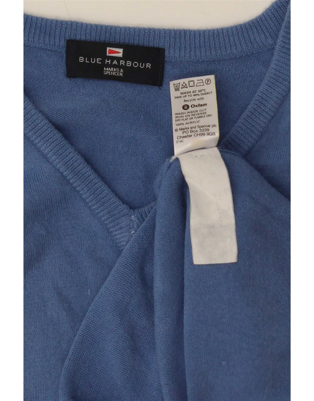 Marks & Spencer Herren-Tanktop „Harbor“ in Blau, Größe L, Acryl