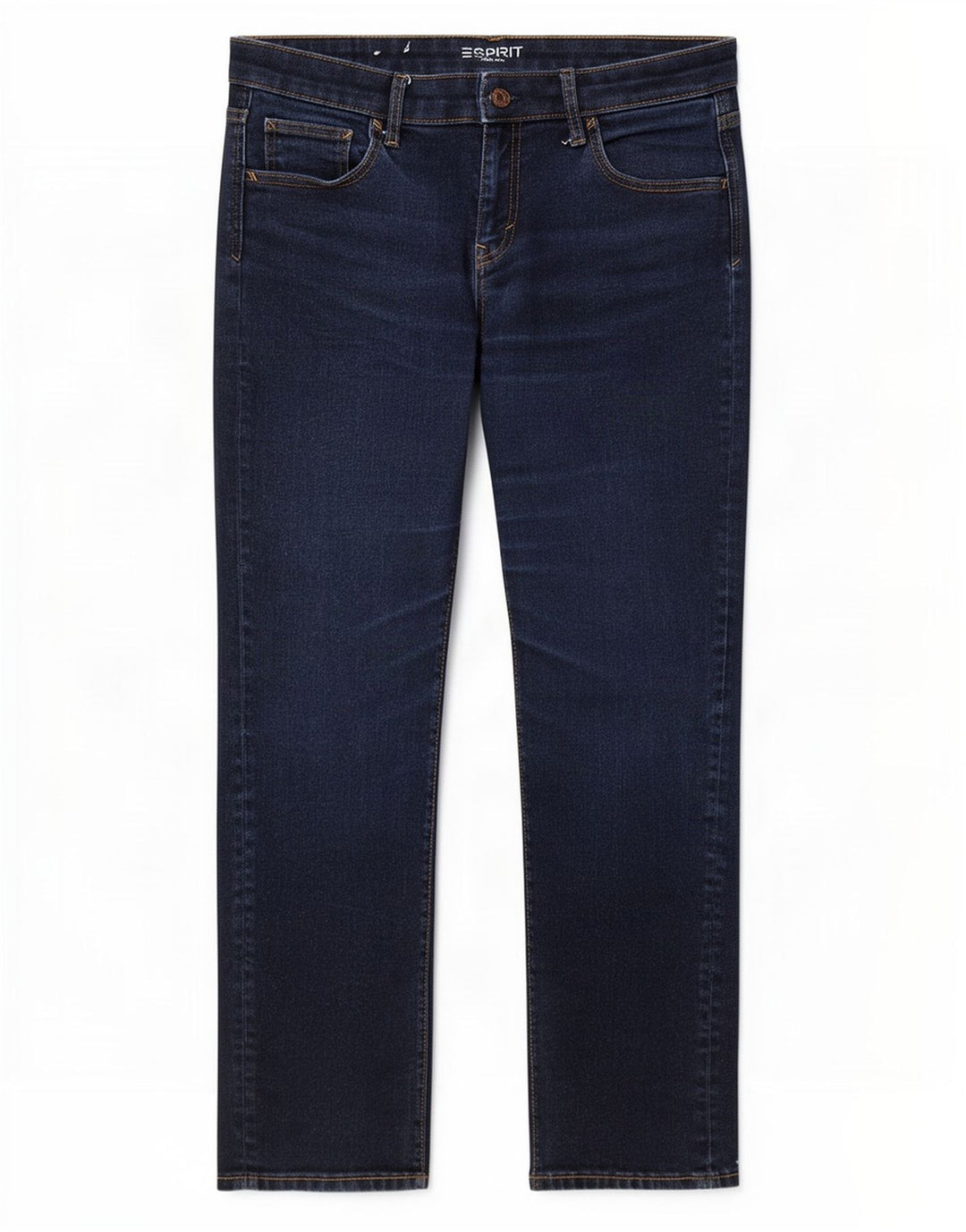 Esprit Damen Straight Jeans W30 L30 Marineblau Baumwolle