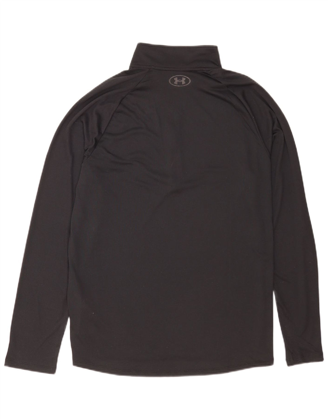 Under Armour Herren-Oberteil mit Reißverschluss, langärmlig, groß, aus schwarzem Polyester