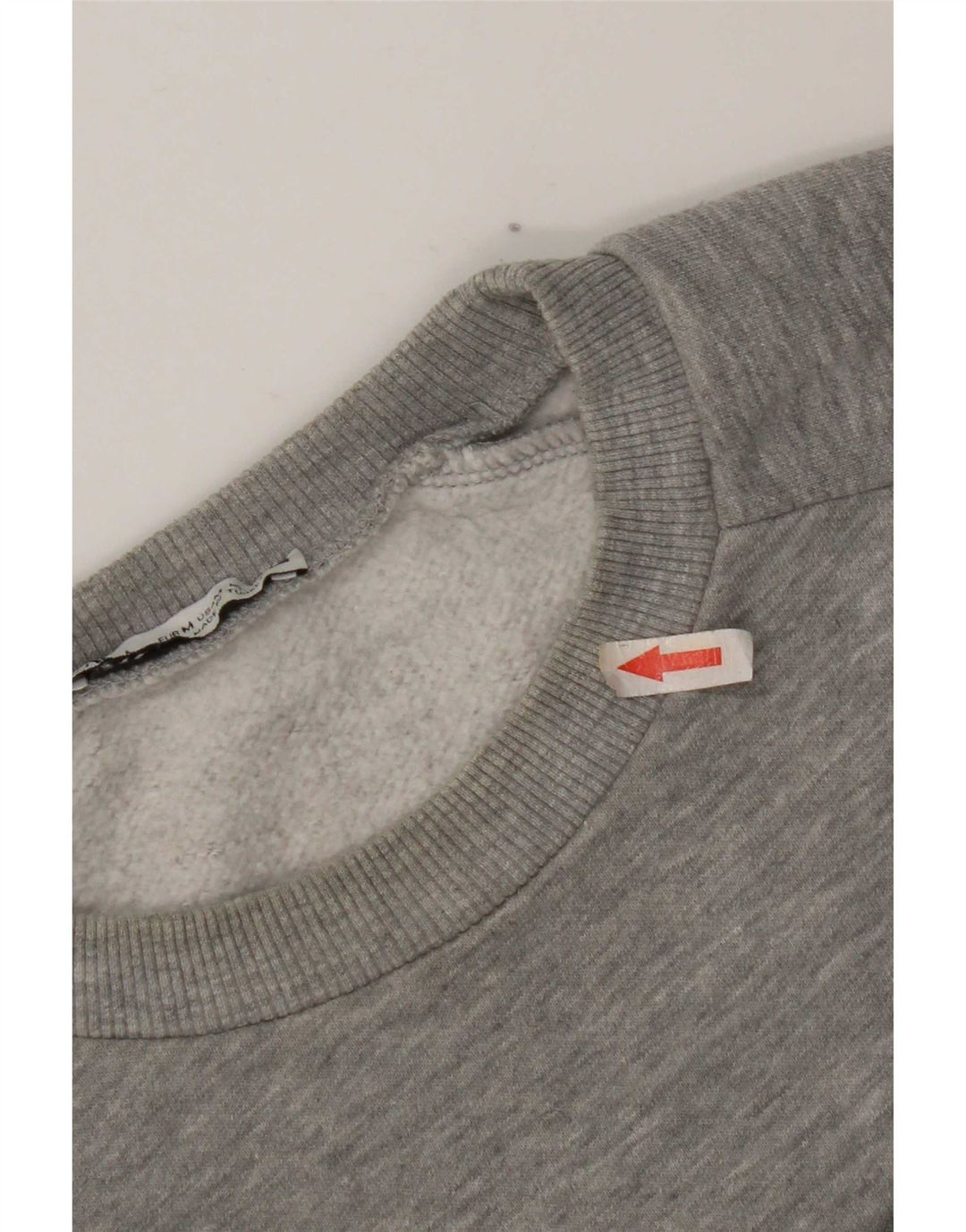 Zara Damen Grafik-Sweatshirt-Pullover UK 14 Mittelgraues Polyester