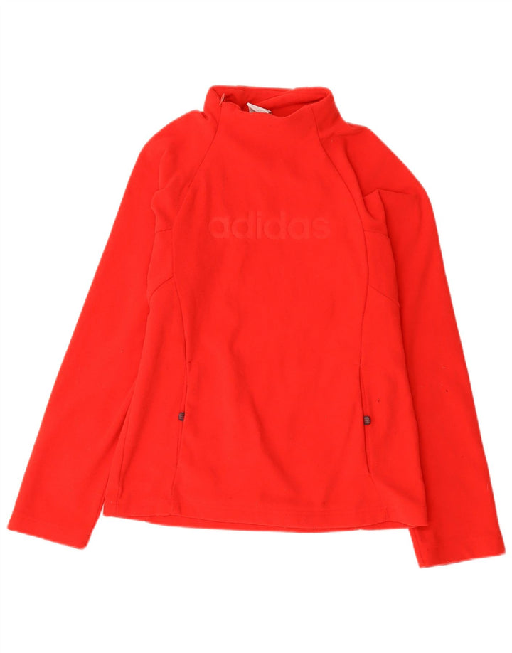 Adidas Damen Graphic Pullover Trainingsanzug Top Jacke UK 8 Small Rot