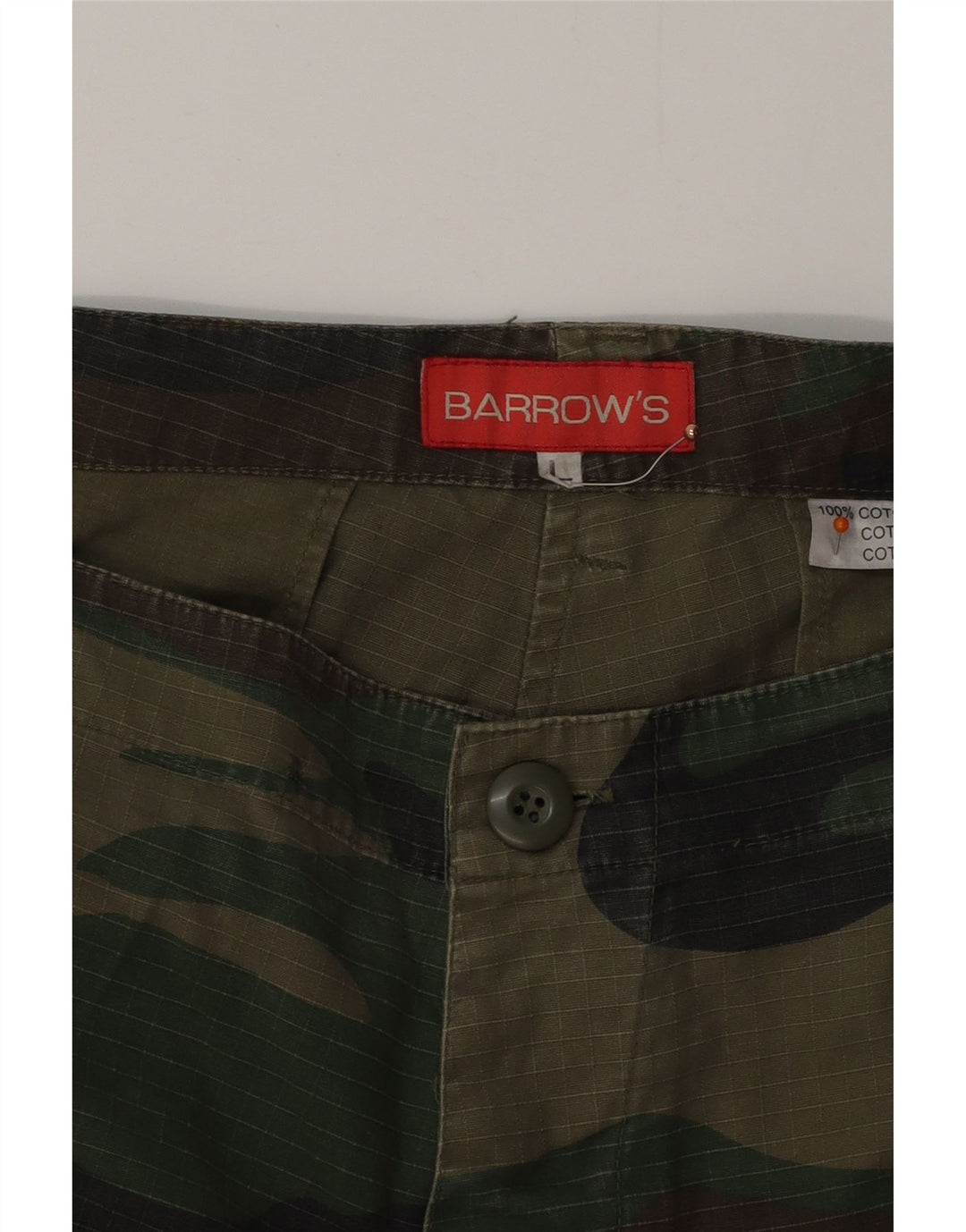 BARROW'S Gerade Herren-Cargohose, Größe L, W36, L34, Khaki-Tarnung
