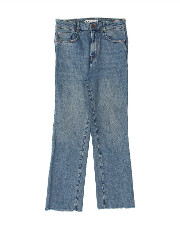 ZARA Womens Cropped Jeans EU 36 XS W28 L25 Blue Vintage Zara and Second-Hand Zara from Messina Hembry 