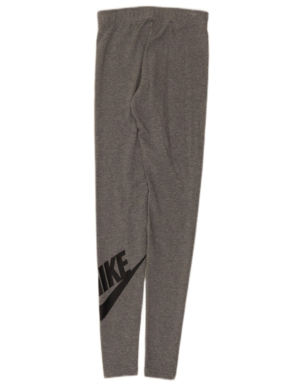 Nike Damen Graphic Leggings UK 4 XS Grau