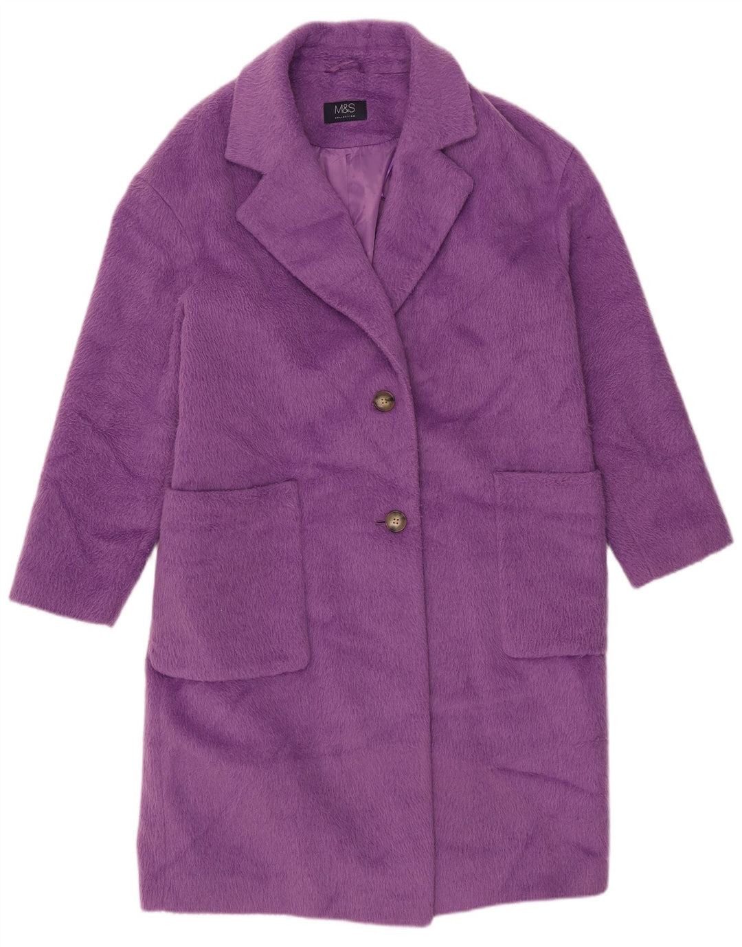 Marks & Spencer Damenmantel UK 14 Large Lila Polyester