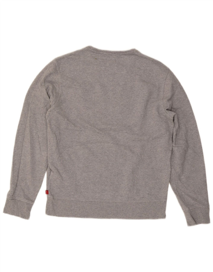 Levi's Herren-Sweatshirt mit Grafik, Größe S, graue Baumwolle