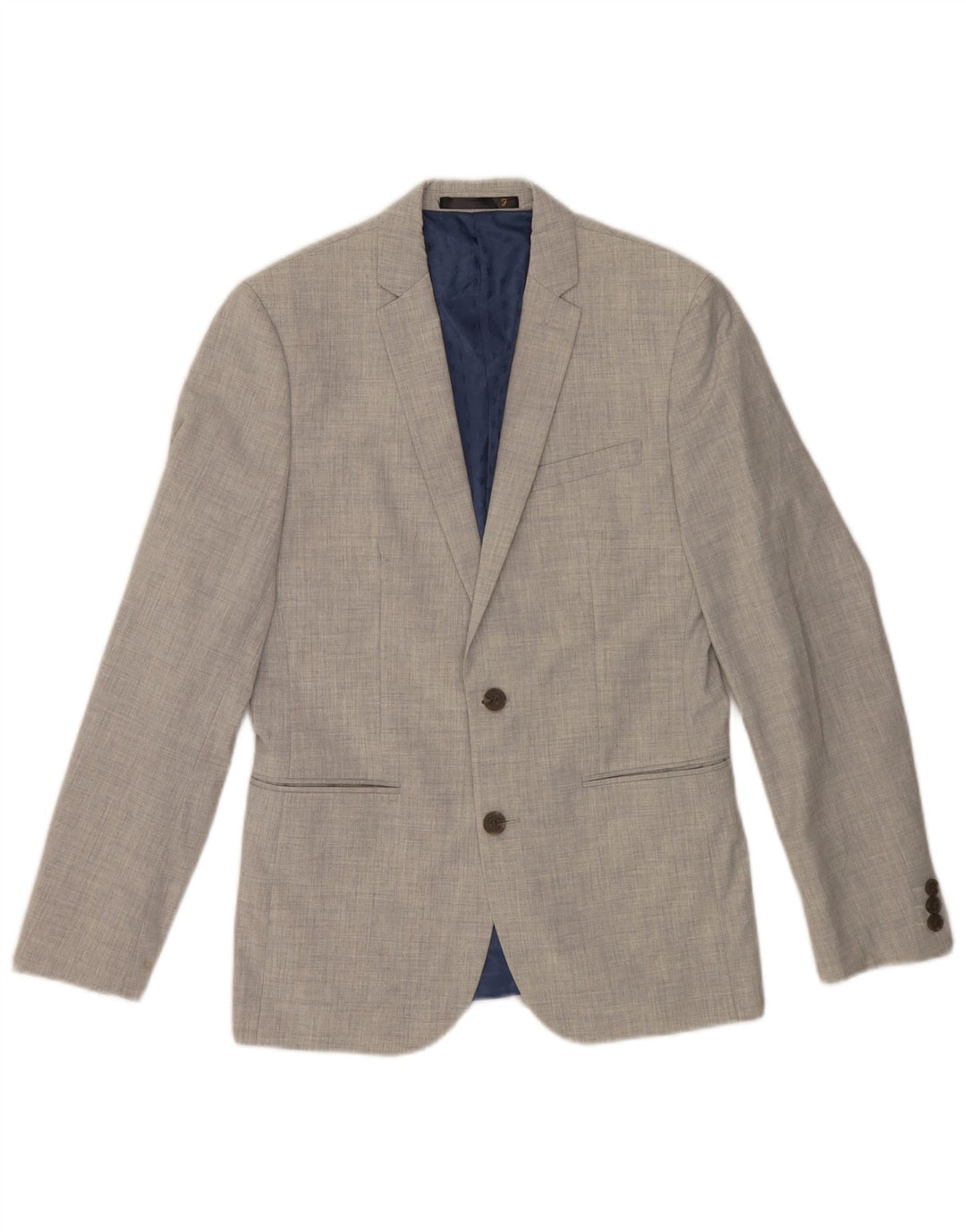 Farah Herren-Blazer mit 2 Knöpfen, Größe S, UK 36, Grau, Polyester