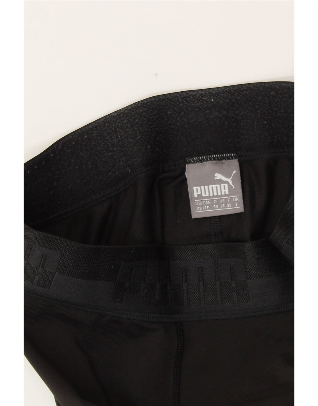 PUMA Damen Graphic Leggings UK 8 Small Schwarz