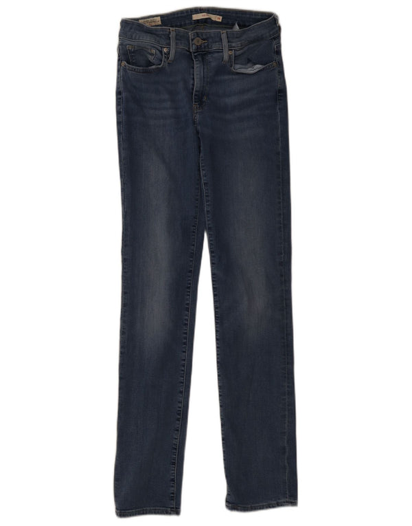 Levi's Damen 712 Slim Jeans W28 L32 Blaue Baumwolle