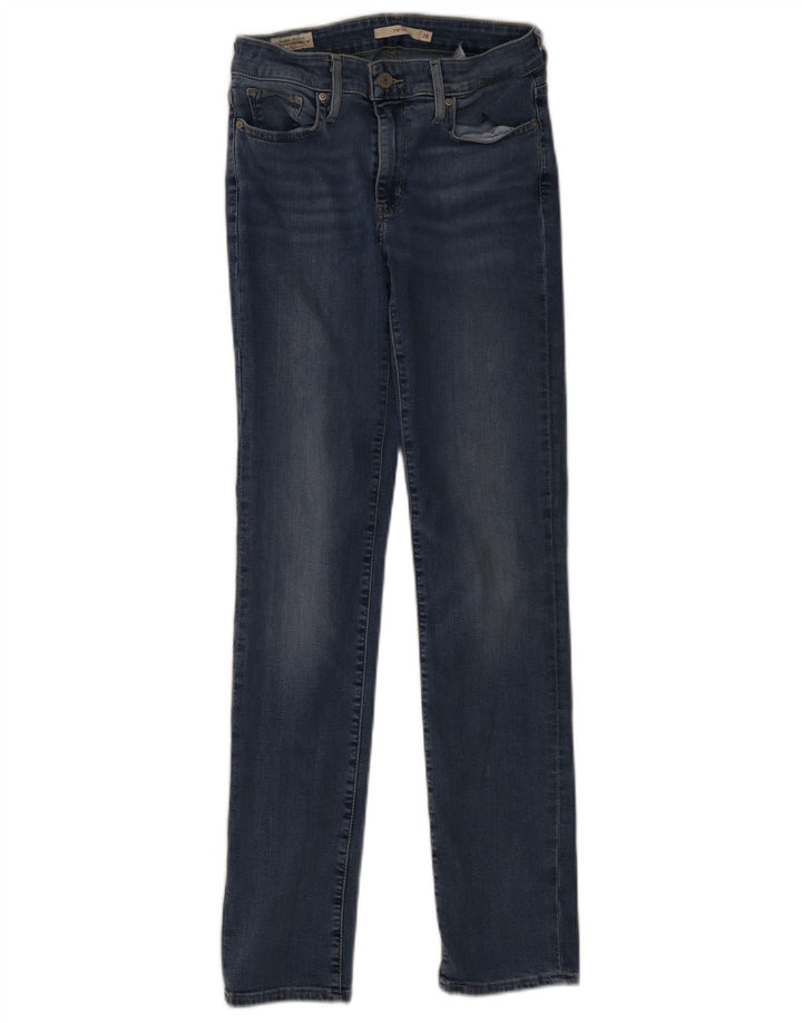 Levi's Damen 712 Slim Jeans W28 L32 Blaue Baumwolle