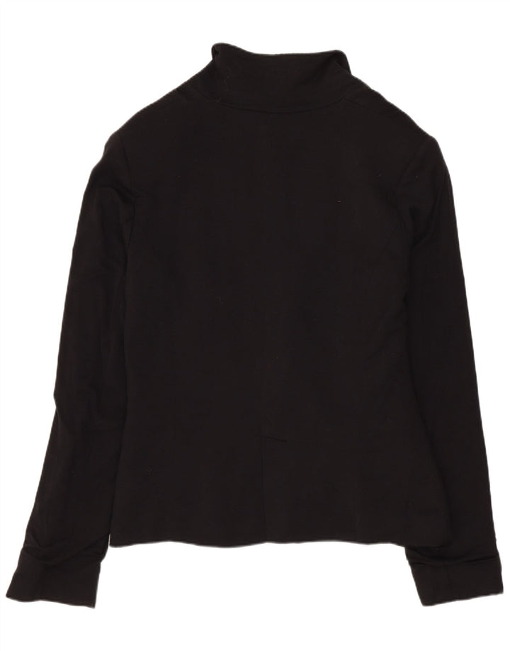 Desigual Womens Graphic 1 Button Blazer Jacke EU 40 Medium Black Heart