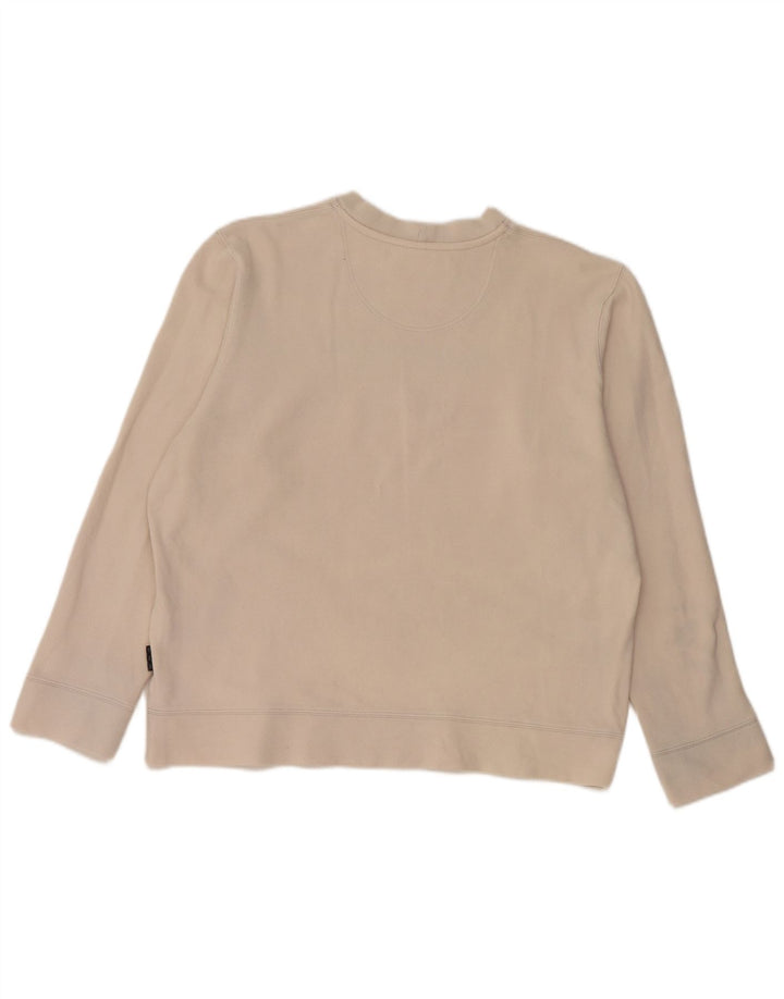 SERGIO TACCHINI Damen Grafik-Sweatshirt-Pullover UK 18 XL Off White