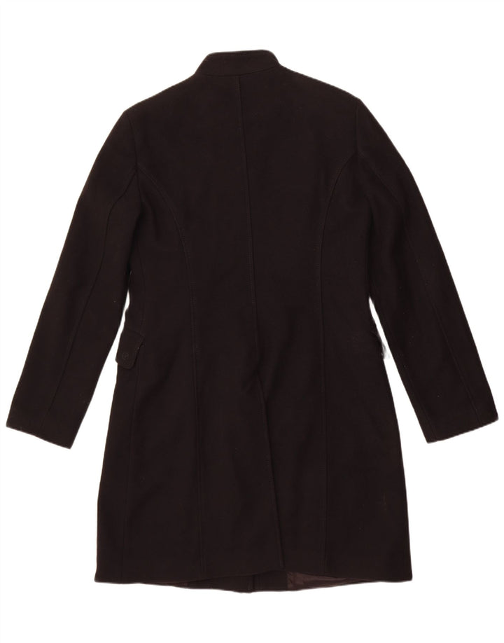Benetton Damen Mantel IT 46 Große schwarze Wolle