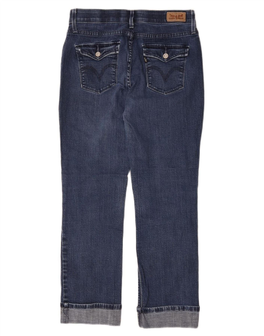 Levi's Damen Straight Jeans US 6 Medium W28 L25 Blaue Baumwolle