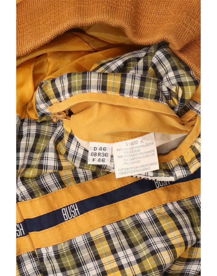 Bush Herren Bomberjacke UK 36 Small Yellow Polyester