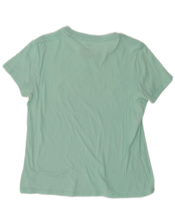 ADIDAS Damen Grafik T-Shirt Top UK 16/18 Large Grün