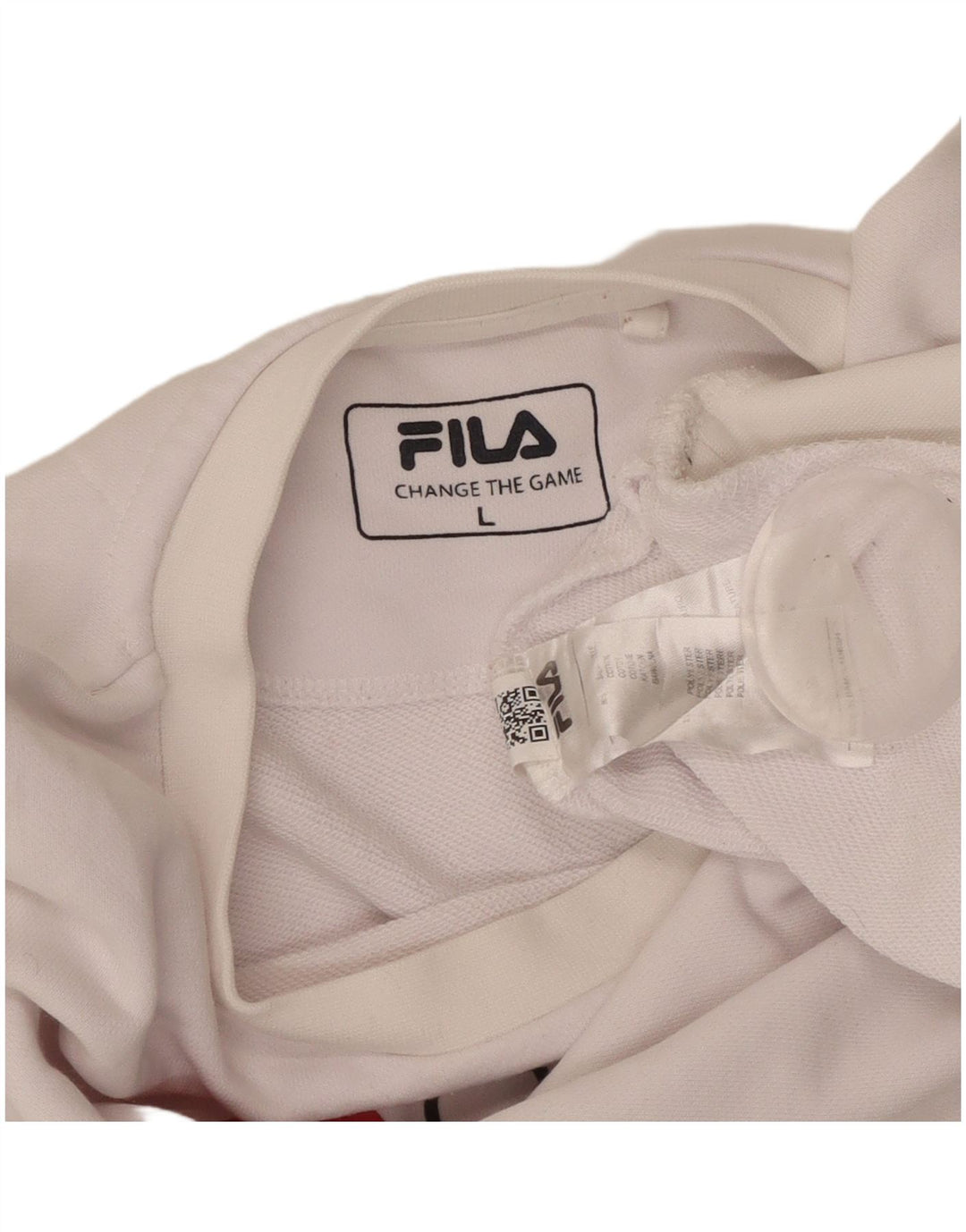 FILA Herren-Sweatshirt mit Grafik, groß, aus weißer Baumwolle