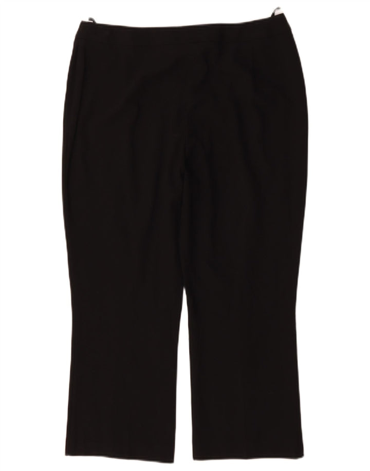 Marks & Spencer Damen Kurz geschnittene Hose UK 14 Medium W30 L23 Schwarz