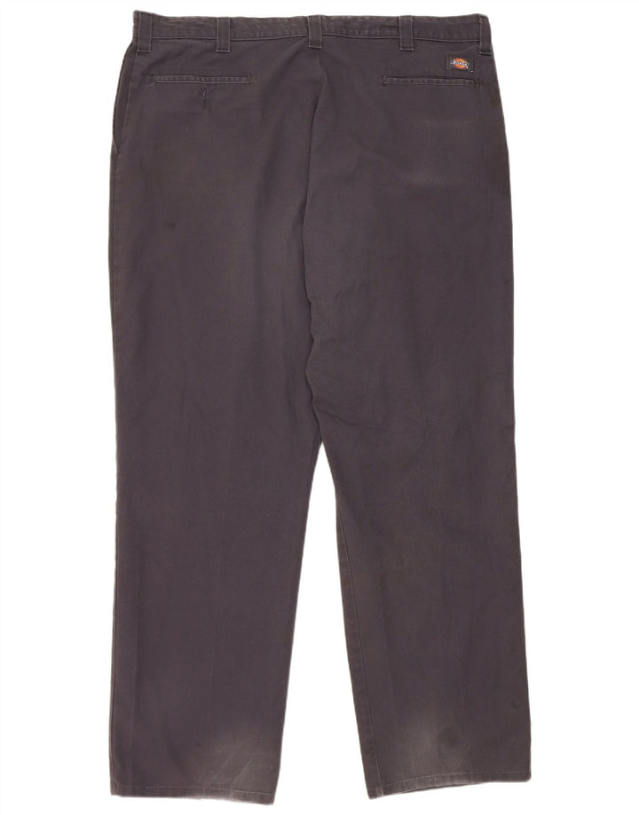 Dickies Gerade Herren-Chinohose W42 L32 Marineblaues Polyester