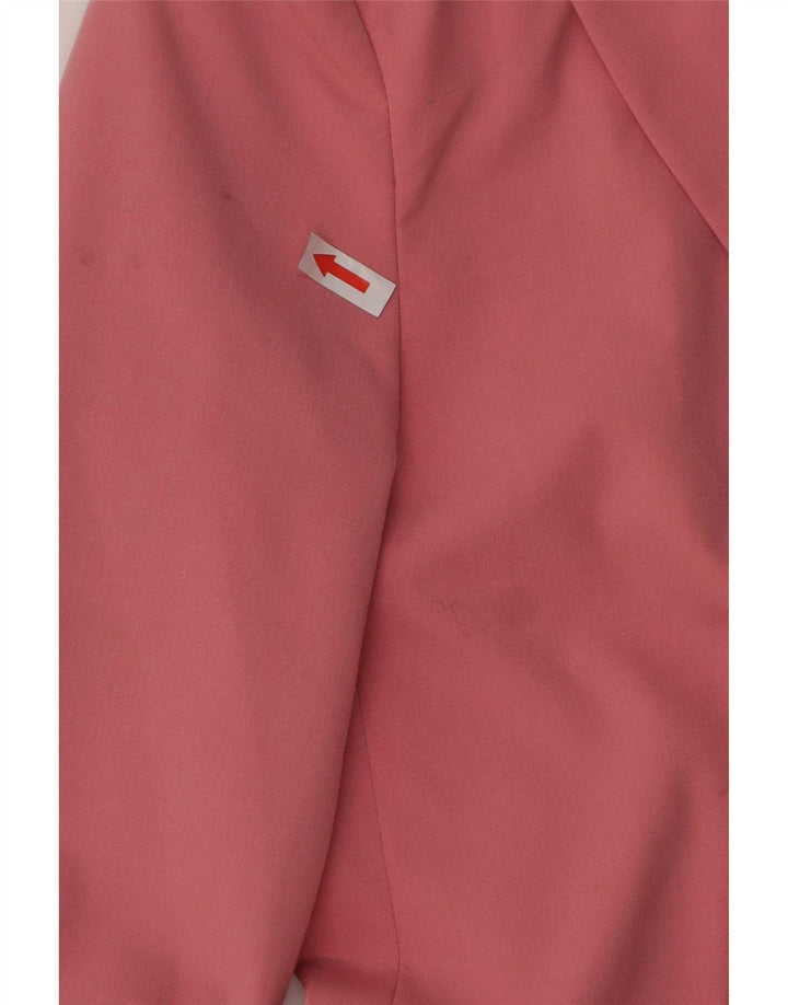 Zara Damen 1-Knopf-Blazerjacke EU 34 2XS Rosa Polyester