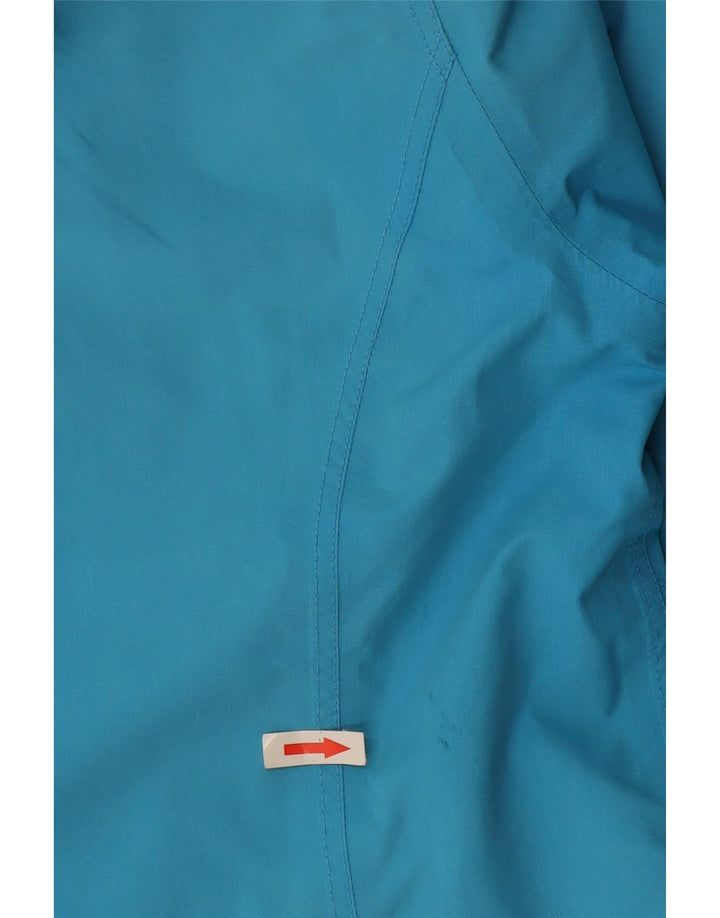 Schöffel Damen-Regenjacke mit Kapuze, UK 10, Größe S, blau, Polyester