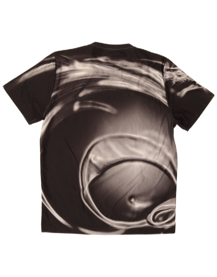 AUSTRALIAN L'ALPINA Herren T-Shirt mit abstraktem Muster IT 46 Small Schwarz