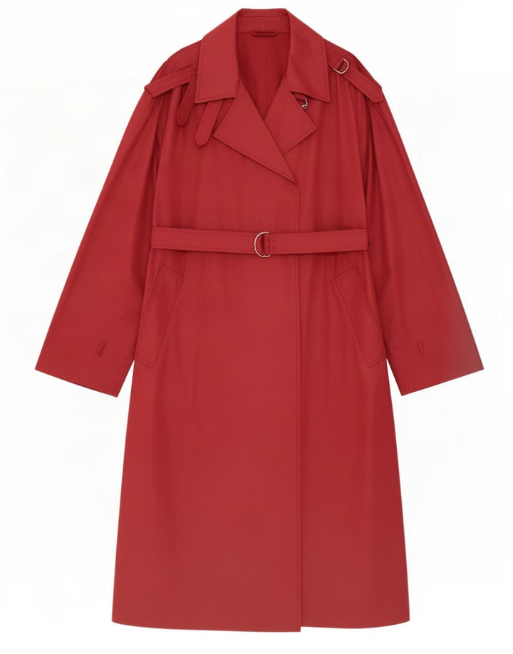 Sealup Damen Trenchcoat UK 16 Large Burgunderrot Polyester