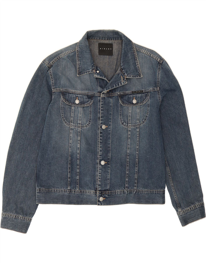 SISLEY Womens Denim Jacket UK 20 2XL Blue Vintage Sisley and Second-Hand Sisley from Messina Hembry 