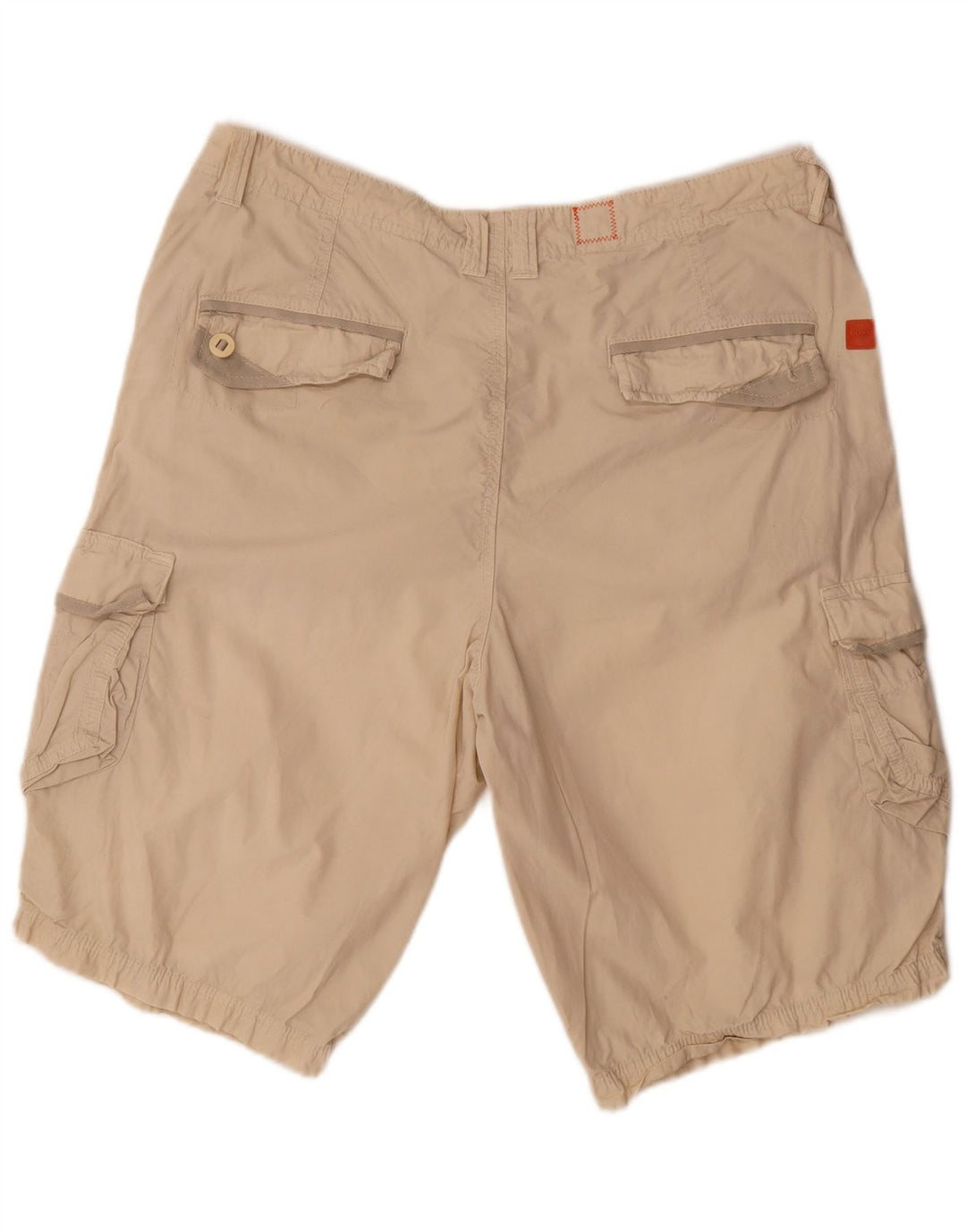Hugo Boss Herren Cargoshorts EU 52 XL W38 Beige Baumwolle