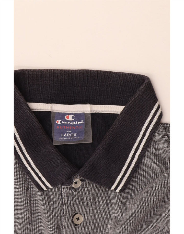 Champion Herren-Poloshirt, groß, Grau