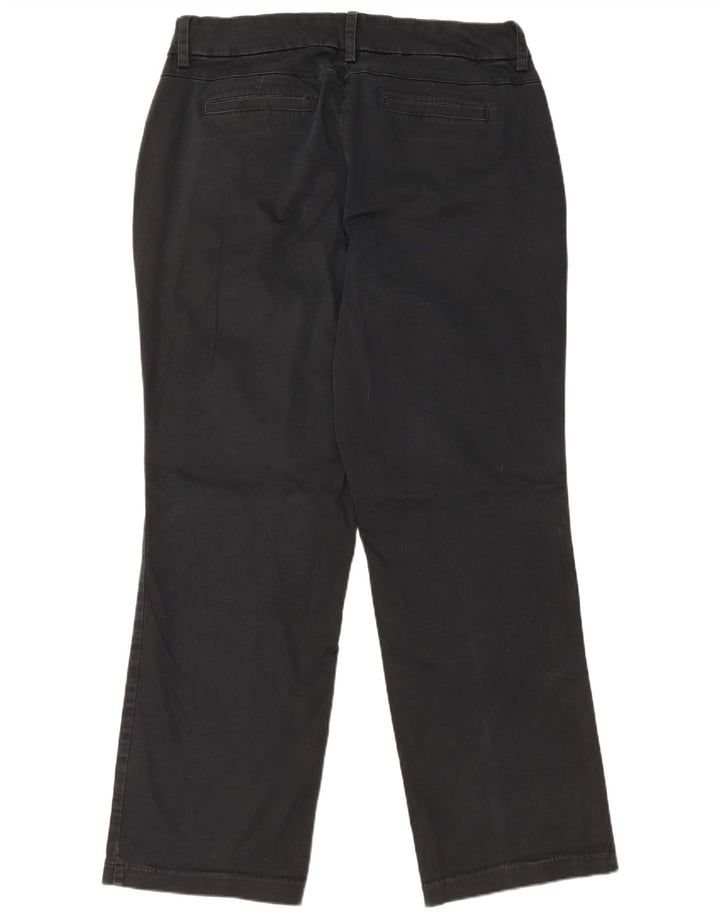 LEE Damen Curvy Fit Straight Casual Hose US 16 2XL W36 L31 Schwarz