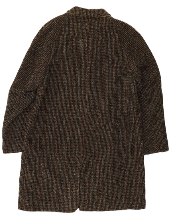 Vintage Herrenmantel UK 40 Großer brauner Karo