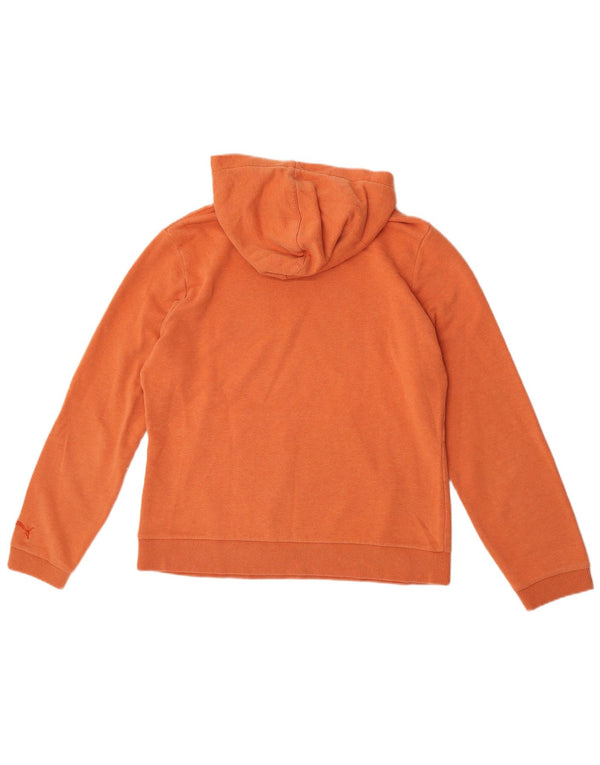 Puma Womens Graphic Hoodie Jumper UK 16 Large  Orange
