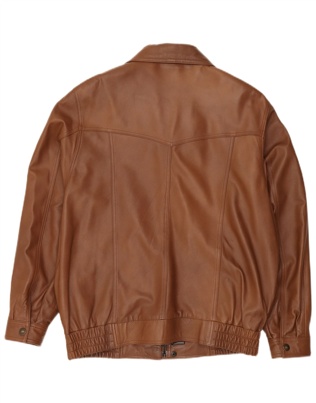 Vintage Herren Bomber Lederjacke EU 50 Großes braunes Leder