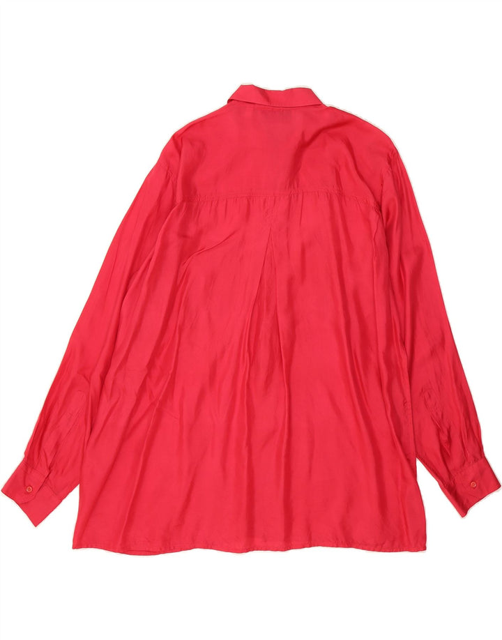 C & A Mens Shirt Size 41/42 Large Red Silk Vintage C & A and Second-Hand C & A from Messina Hembry 